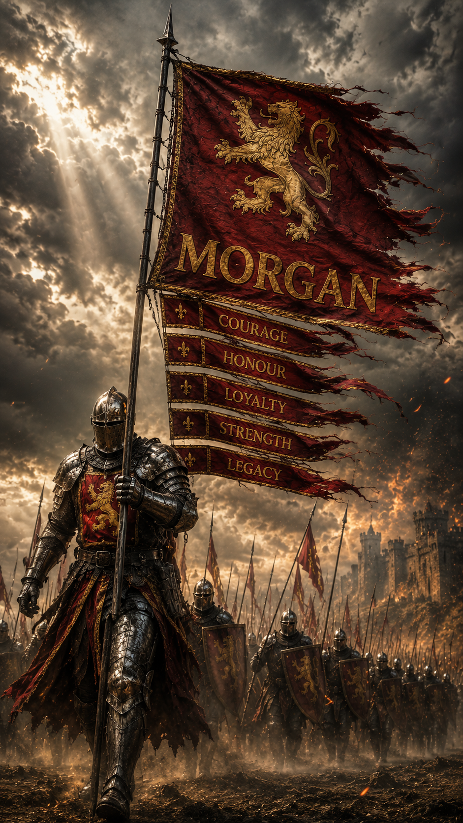 Ancient Battle Banner — Morgan